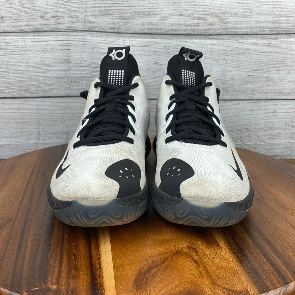 Nike KD Trey 5 VII White Bright Crimson Black Basketball Shoe AT1200-100 Men 9.5